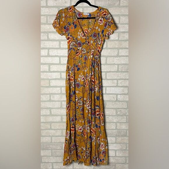 Patrons of Peace Floral Maxi Dress Size S - Picture 3 of 9